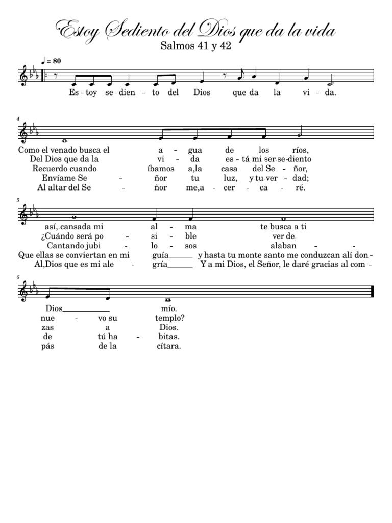 08 Salmos 41 y 42 | PDF