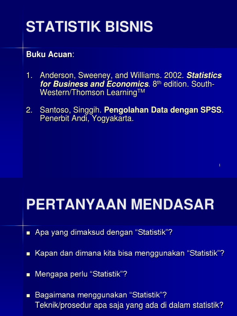 Statistik Bisnis 1