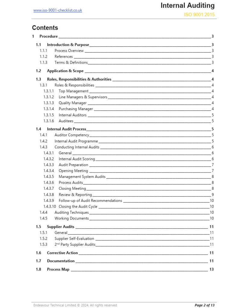 Internal Audit Procedure Overview | PDF | Internal Audit | Audit