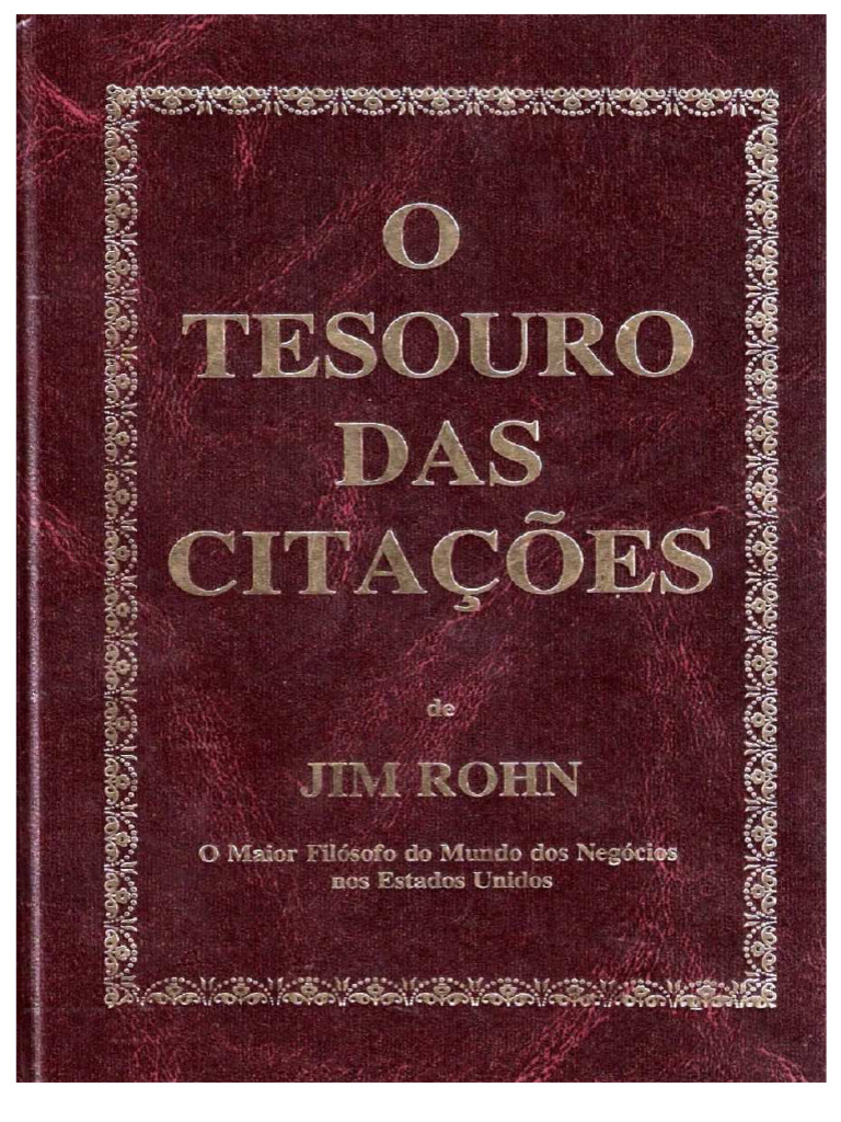 Citações Inspiradoras de Jim Rohn | PDF | Dinheiro | Mercado (economia)