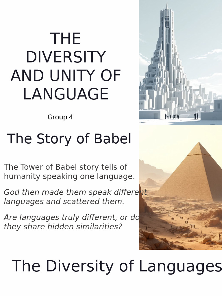 Diversity and Unity in Language | PDF