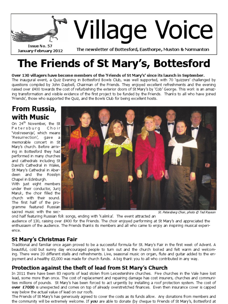 Village Voice The Friends of ST Mary's, Bottesford PDF