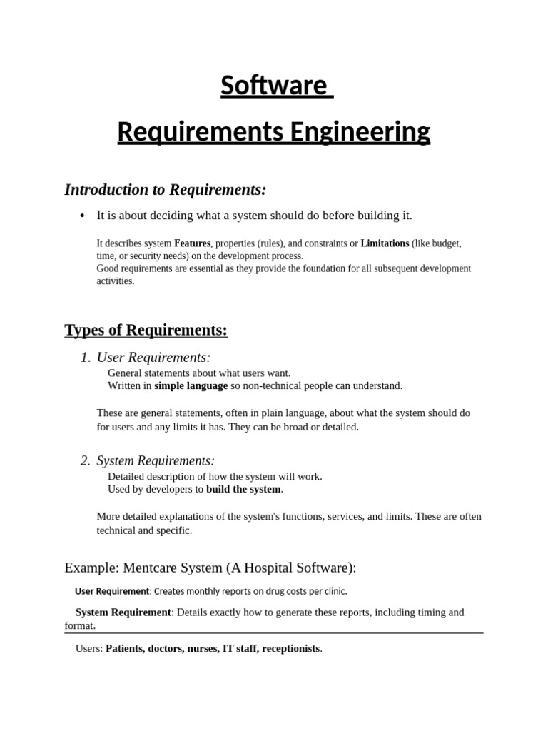Software Requirements Engineering Guide | PDF | Use Case | Information ...