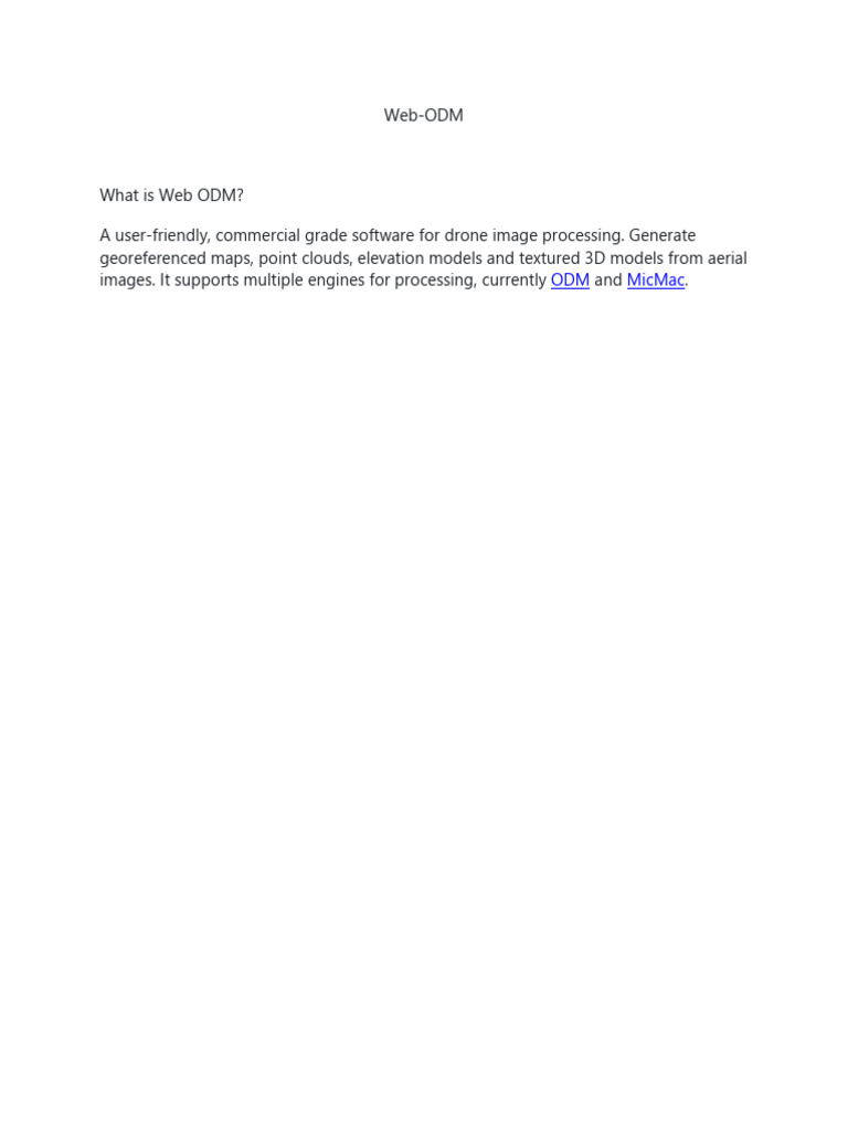 WebODM Installation Guide for Users | PDF