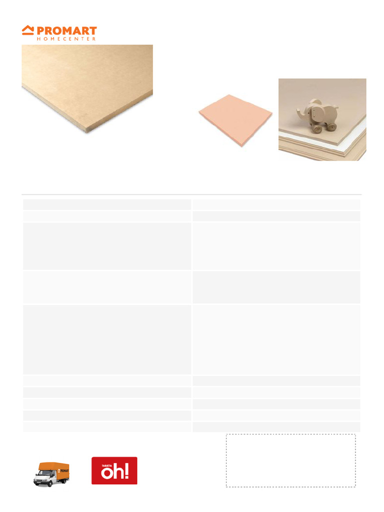 Catálogo de Tableros MDF 18mm | PDF
