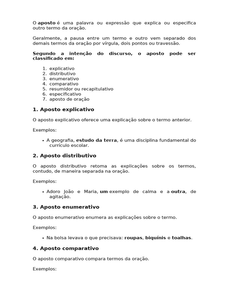 Aposto | PDF