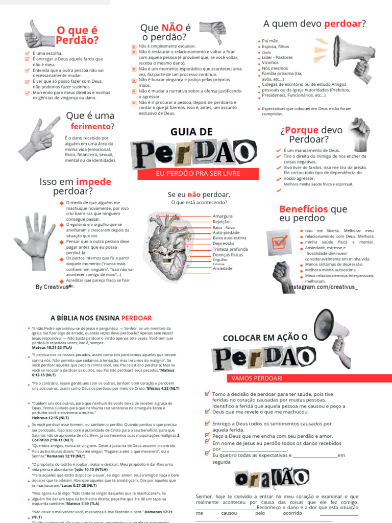 Guia para o Perdão - Eu Perdoo para Ser Livre PDF | PDF | Deus | Pecado