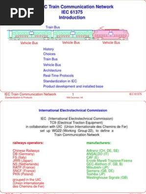 IEC 61375 Train Communication Overview | PDF | Electrical