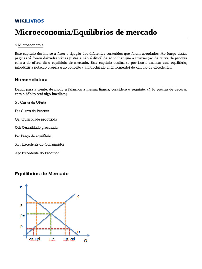 Microeconomia Equilíbrios de Mercado | PDF | Economia | Economias