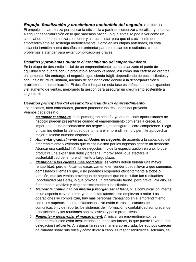 Desarrollo Emprendedor M3y4. | PDF | Iniciativa empresarial ...