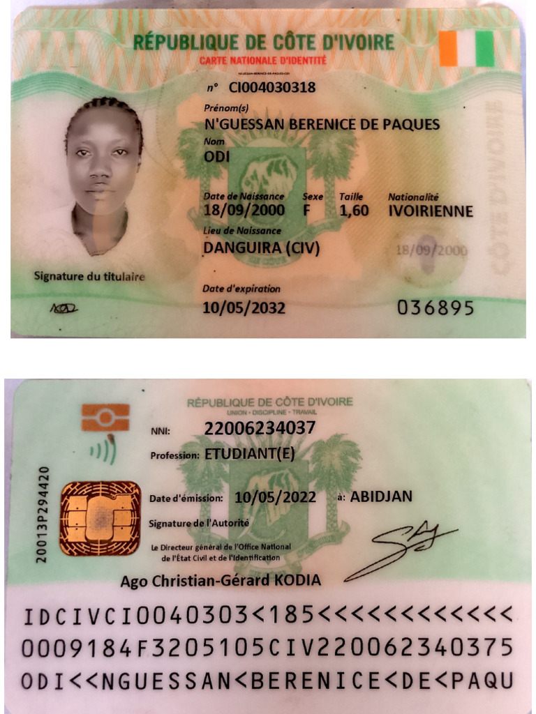Ma Pièce D'identité | PDF