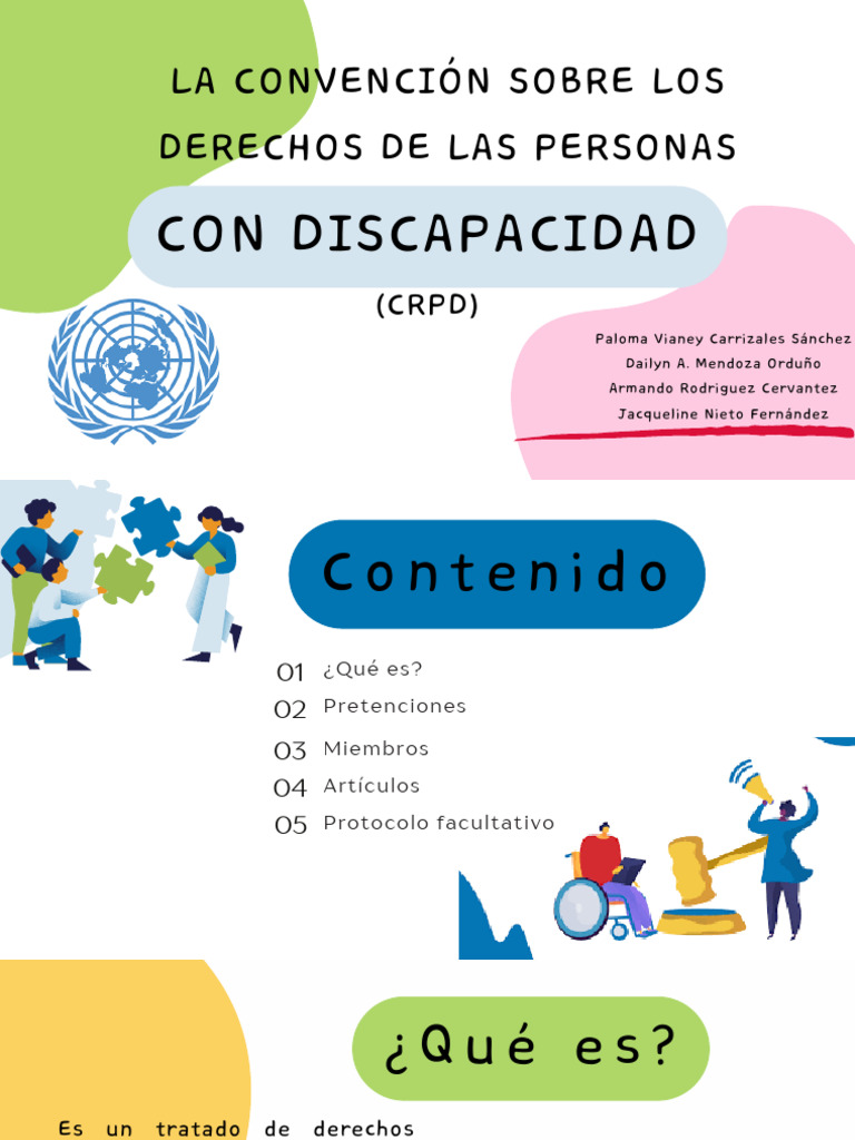 La Convencion Sobre Los Derechos de Las Personas Con Discapacidad | PDF ...