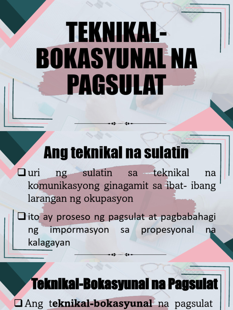 Teknikal-Bokasyonal Na Pagsulat | PDF