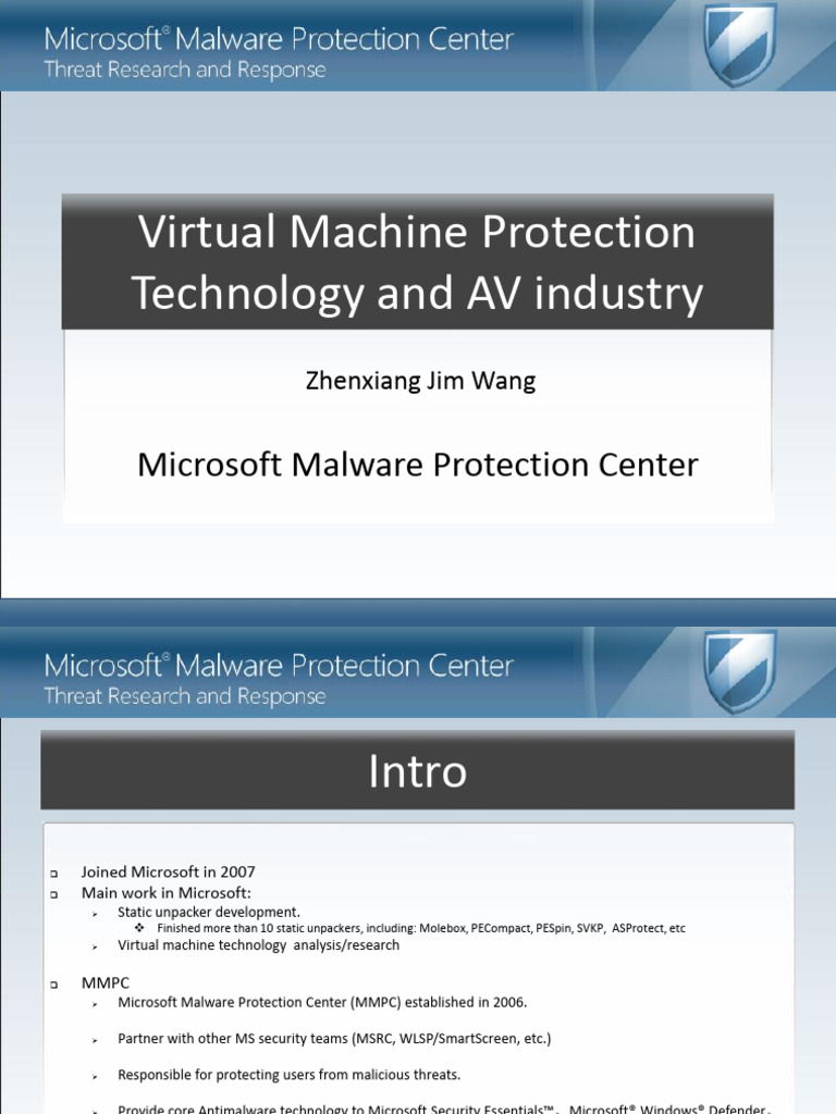 Zhenxian Wang-Virtual Machine Protection | PDF | Virtual Machine ...