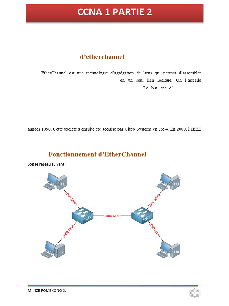 Comprendre EtherChannel et sa configuration | PDF | Ingénierie ...