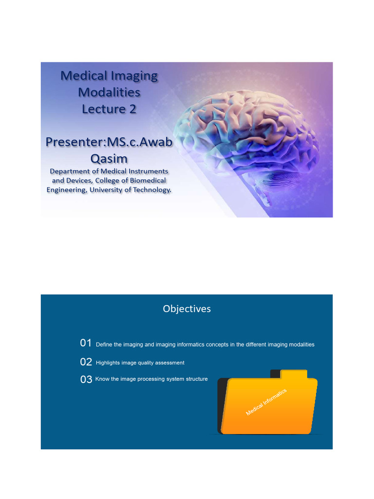 Biomedical Imaging Principles Overview | PDF | Medical Imaging ...