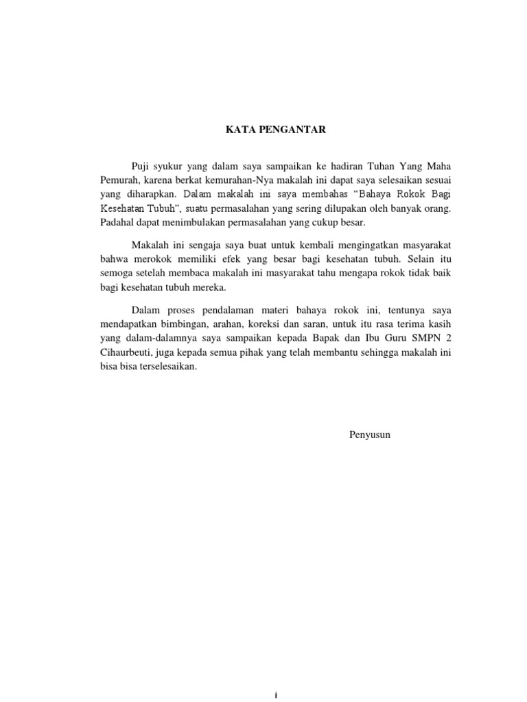 Contoh Makalah Pelajar