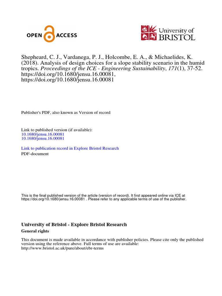 Analysis_of_design_choices_for_a_slope_s 1 | PDF | Landslide ...