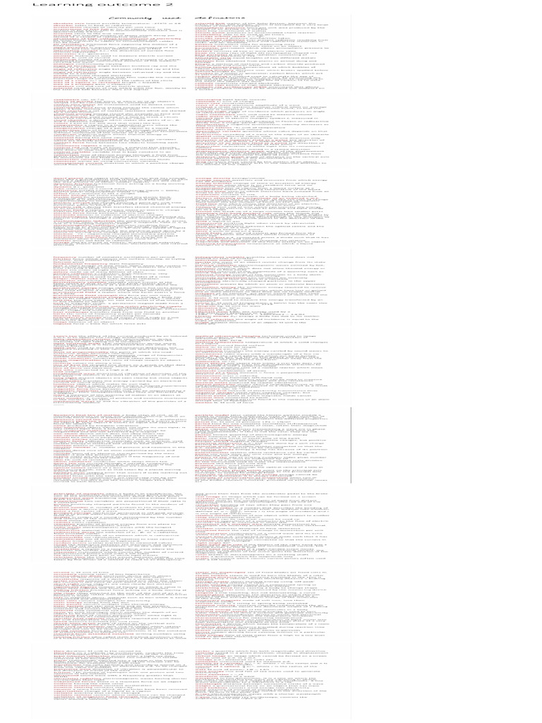 Learning Outcome 4 | PDF