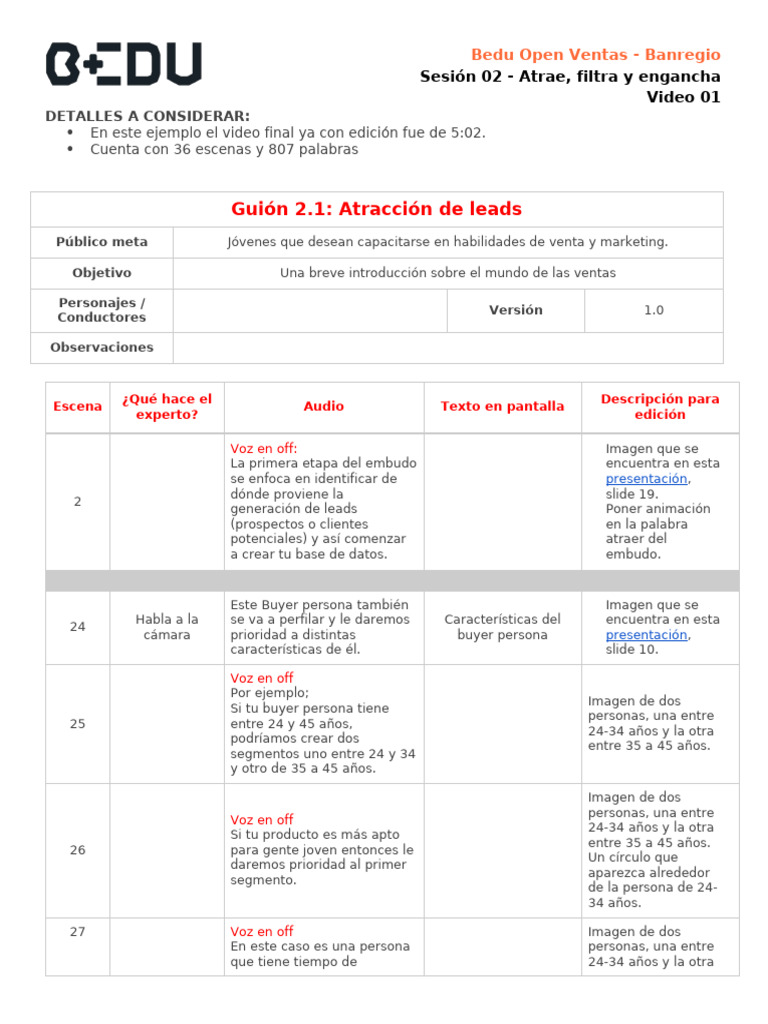Atrae y Filtra Leads en Ventas | PDF