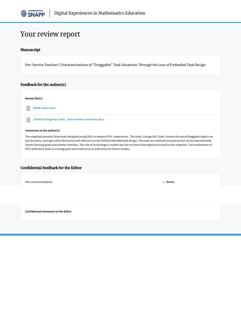 Digital Experiences In Mathematics Education