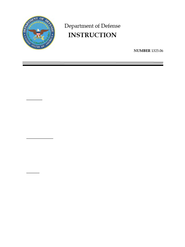 DoD Instruction 1325.06 Handlin - DoD | PDF | United States Department ...