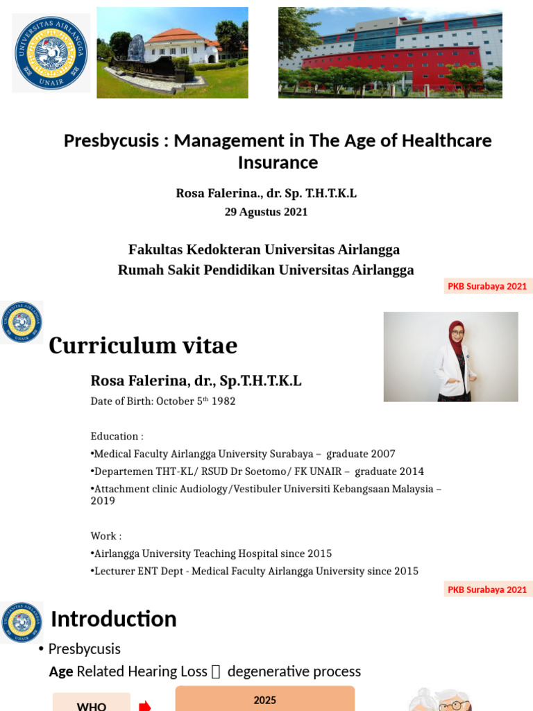 Dr. Rosa - PKB 2021 | PDF | Medical Specialties | Hearing