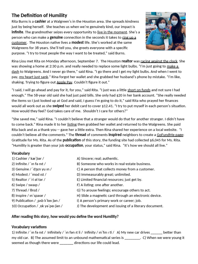 The Definition of Humility | PDF