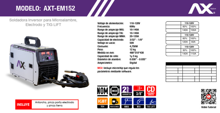 AXT-EM152_ficha | PDF | Electromagnetismo | Ingenieria Eléctrica