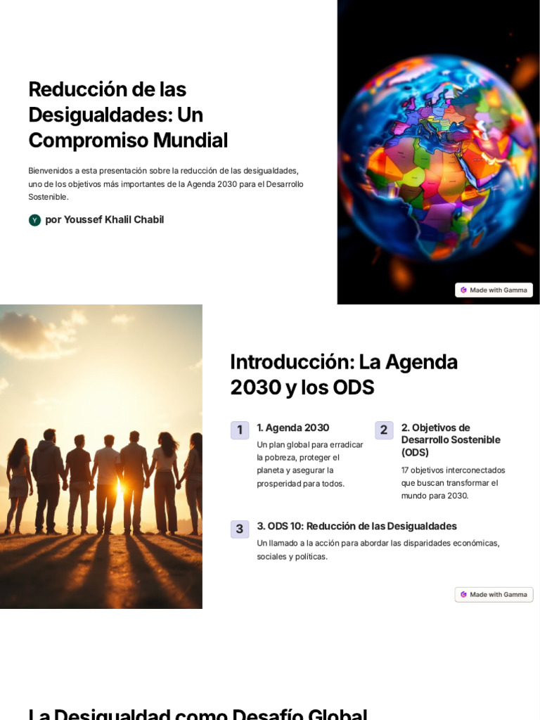 Reducción de Desigualdades Globales | PDF | Desigualdad social ...