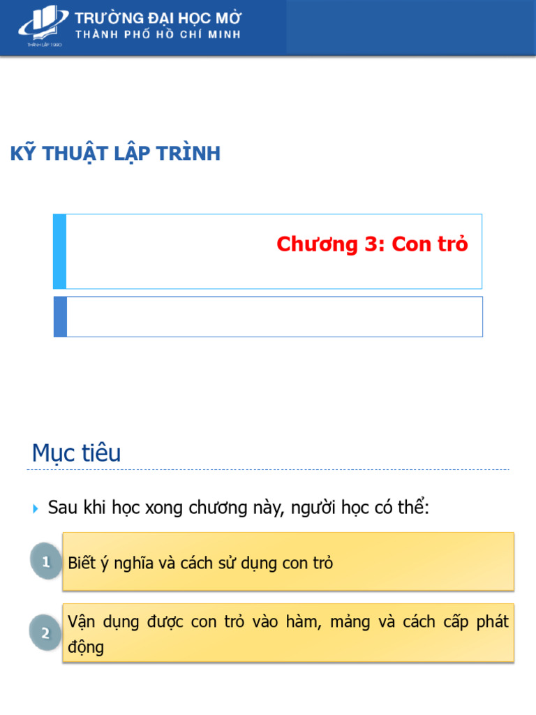 KTLT Chapter3 Pointer | PDF