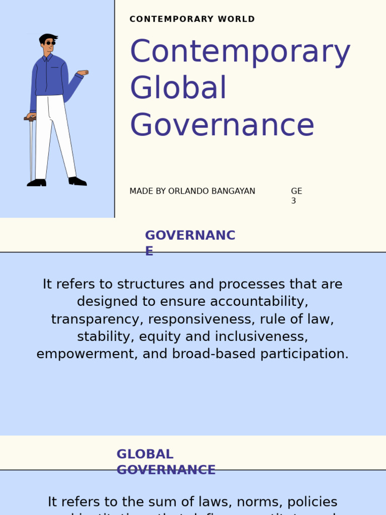 Understanding Global Governance and UN Roles | PDF | United Nations ...