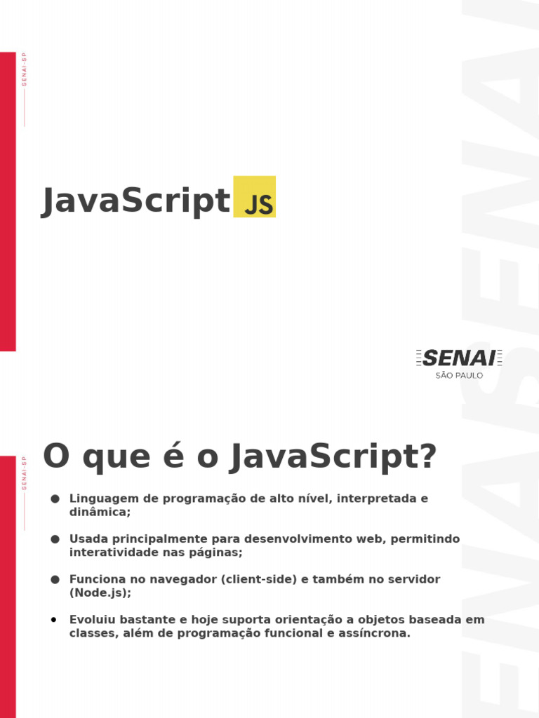 Introdução ao JavaScript: Fundamentos Essenciais | PDF | Script Java ...