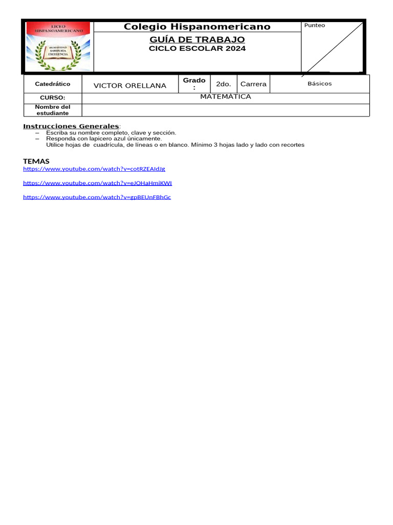 Mate-19-3-25 - 2do | PDF