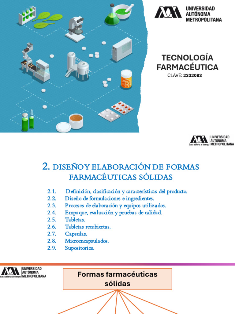 Diseño y Elaboración de Formas Farmacéuticas Sólidas | PDF | Tableta ...