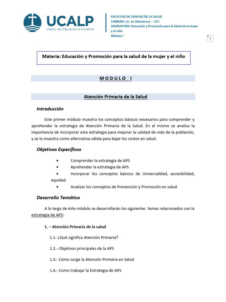 Estrategia de Atención Primaria en Salud | PDF | Cuidado de la salud ...