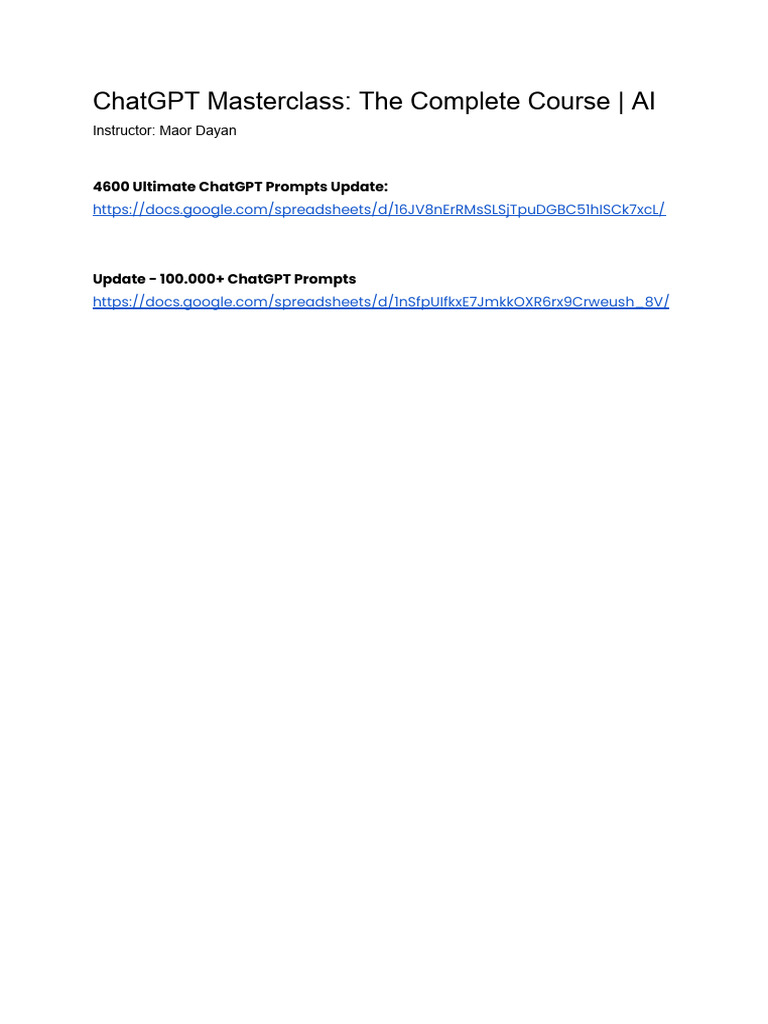 ChatGPT+Masterclass +the+Complete+Course+ +AI+-+?+Course+Update +Major ...