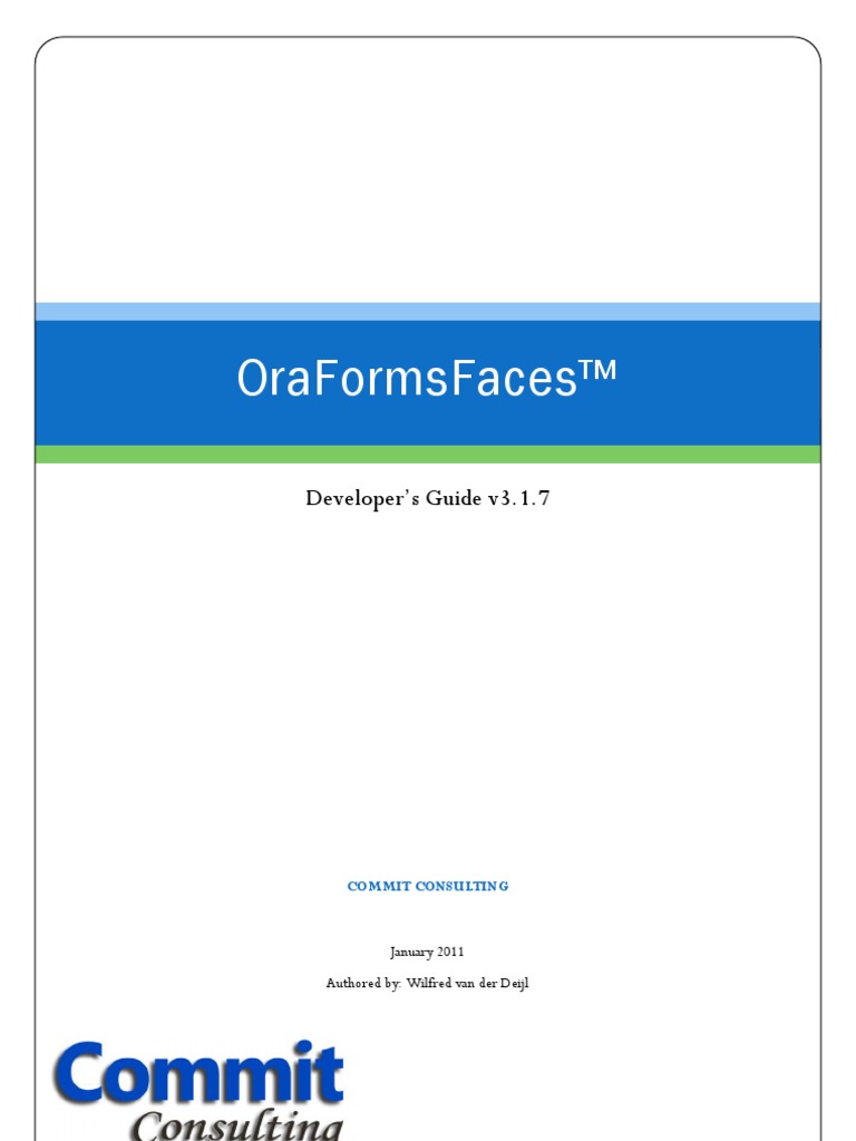 OraFormsFaces Devguide | PDF | Java Server Faces | Pl/Sql