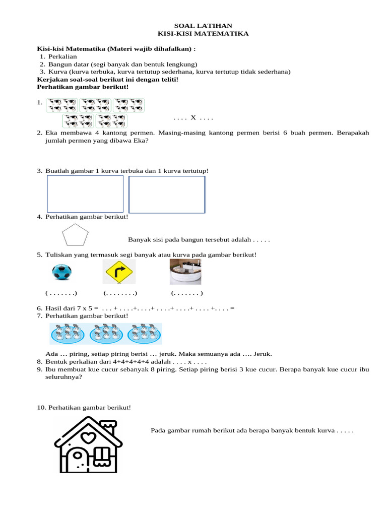 Soal Latihan Matematika Kelas 2 Pdf