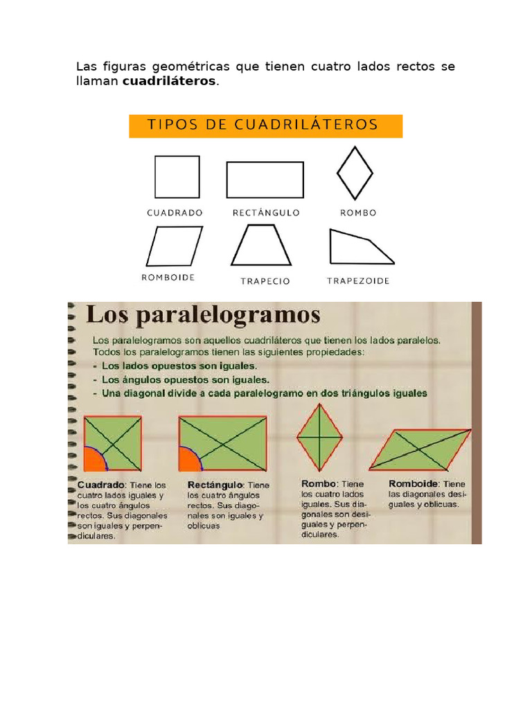Cuadrilateros, Figuras Geometricas | PDF, image size:768x1024