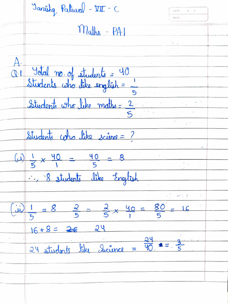 Student Math and Science Exercises | PDF