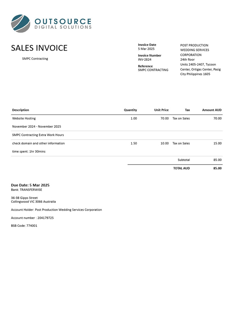 Invoice INV-2824 | PDF