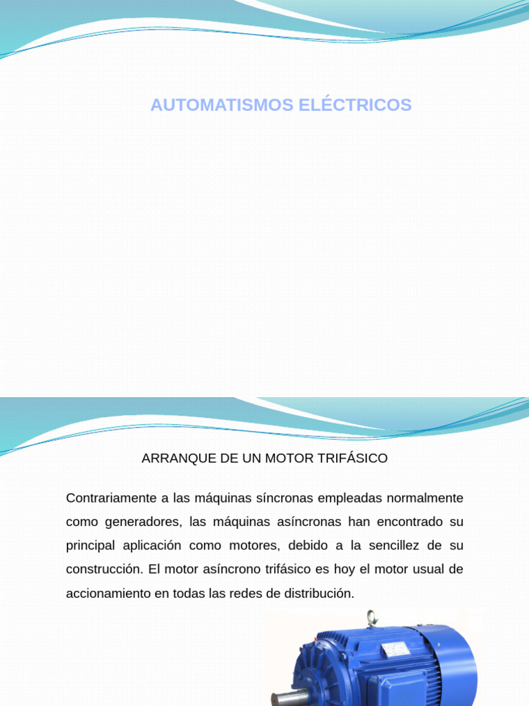 Arranque de Motores Trifásicos | PDF | Motor eléctrico | Ingenieria ...
