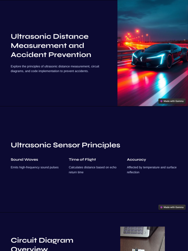 Ultrasonic Distance Measurement Guide | PDF