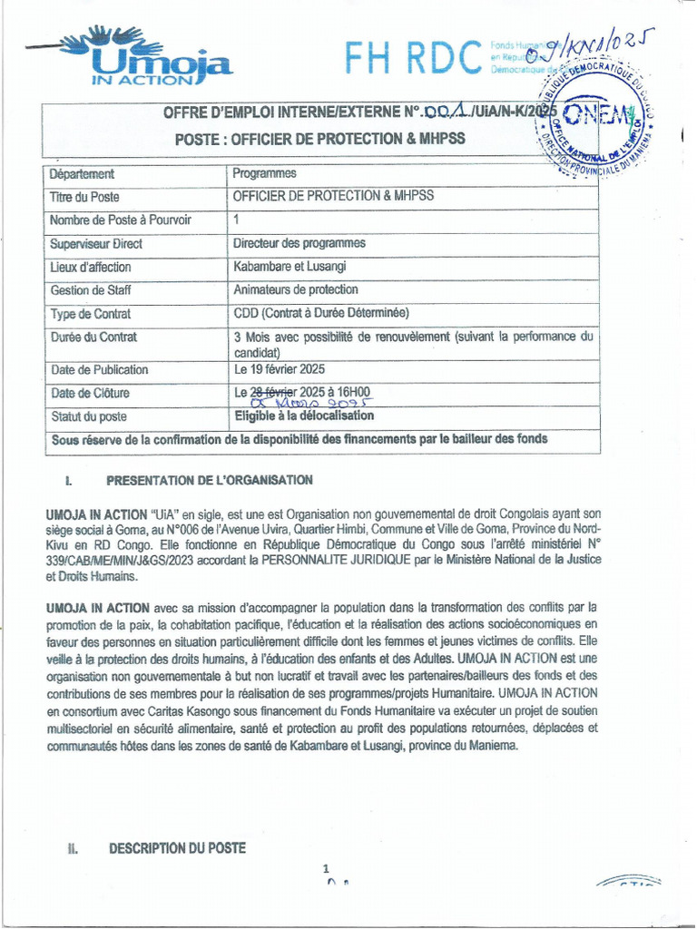 Officier de Protection | PDF