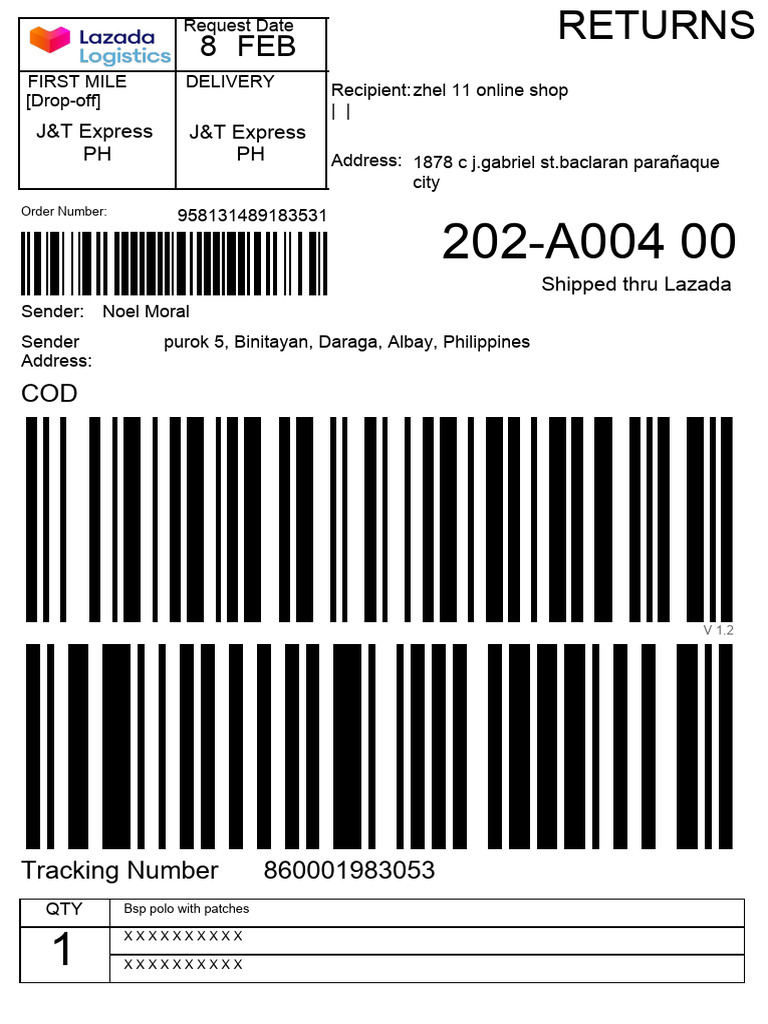 Lazada Order Tracking and Returns Guide | PDF