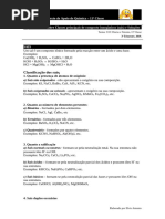 Definição e Classificação dos Sais | PDF | Sal (Química) | Ácido