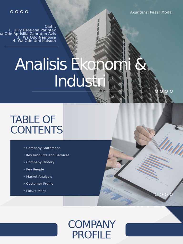 Blue Modern Company Profile Overview | PDF