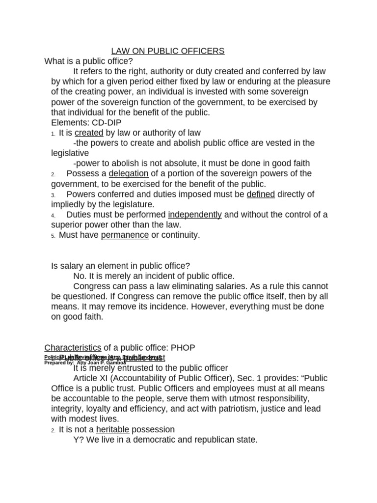 Overview of Public Officers Law | PDF | Domicile (Law) | Crimes