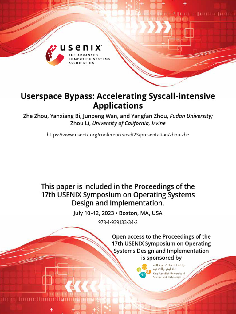 Userspace Bypass for Syscall Acceleration | PDF | Kernel (Operating ...